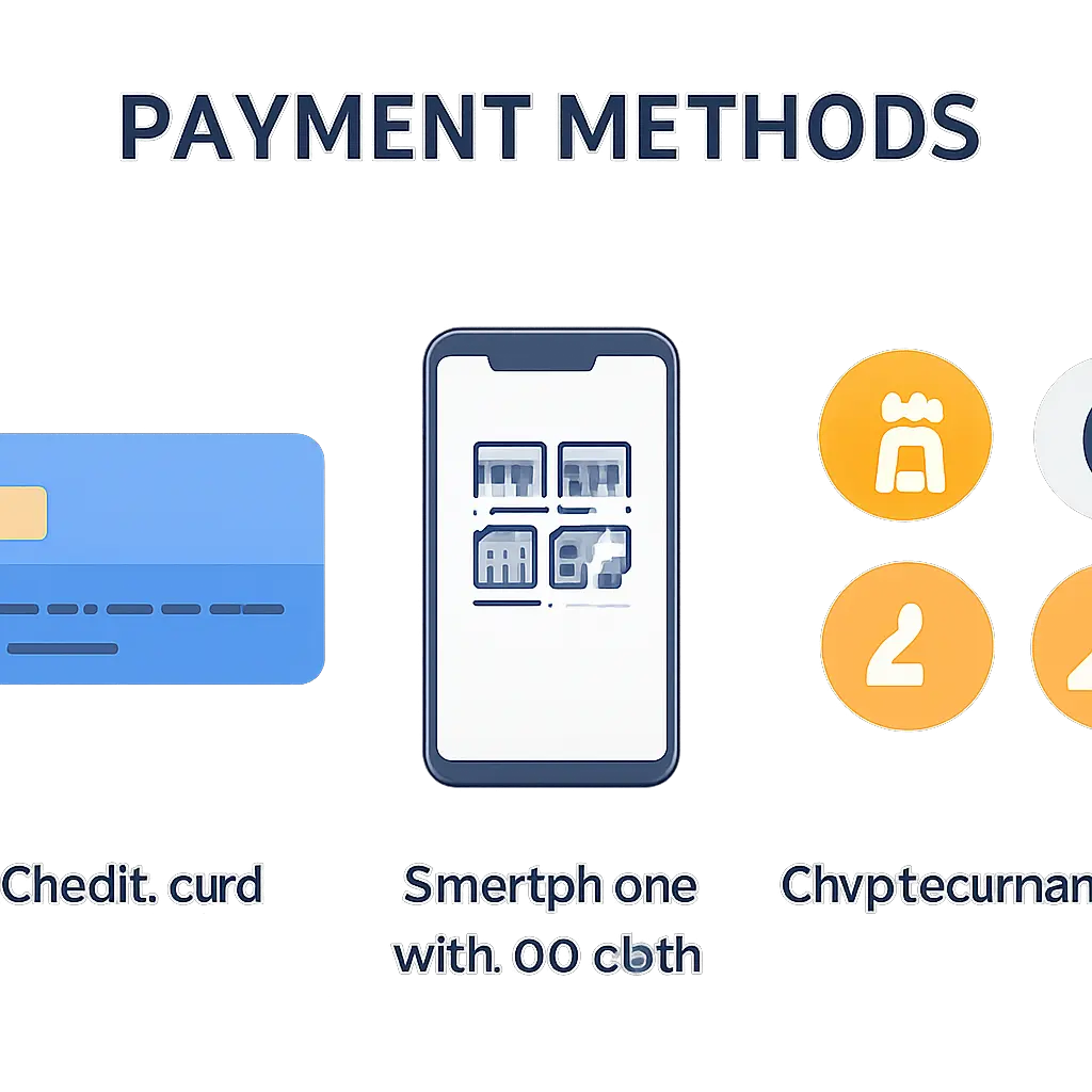 Оплата заказа Оплата заказа на сайте с разными методами
